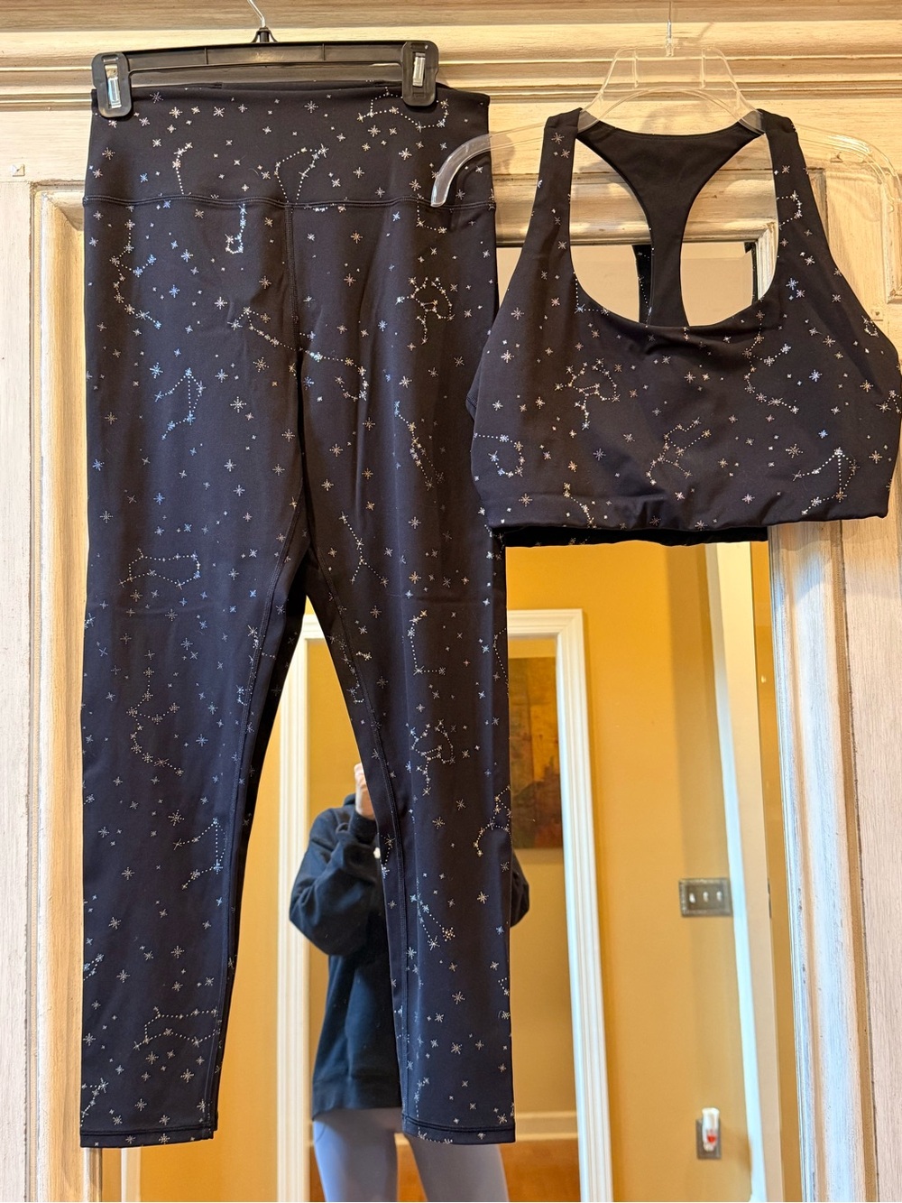Spiritual Gangster Astrology Matching Leggings and Top SZ. Large Black/Silver - Picture 9 of 16